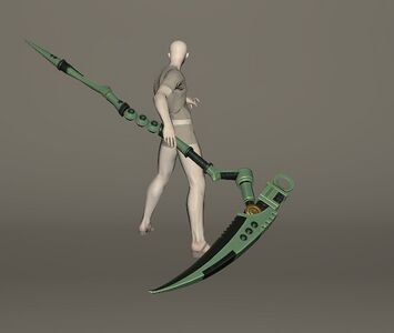 Dwarven Mythril War Scythe