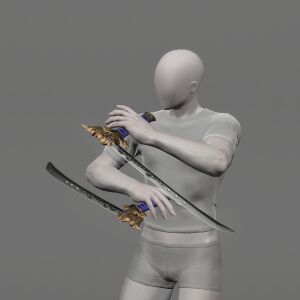 Moonward Bladed Tonfa