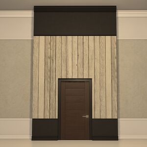 Minimalist Poplar Partition Door