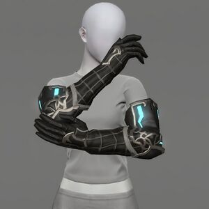 Augmented Ironworks Armguards of Maiming