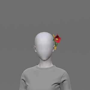 Red Tea Flower Corsage