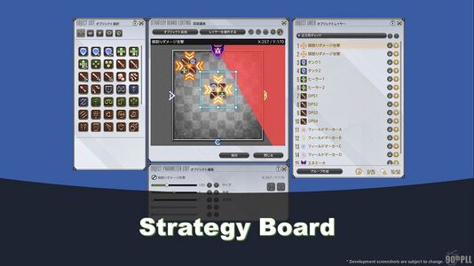 Strategy Board as shown in Letter from the Producer LIVE Part XC