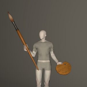 Weathered Round Brush