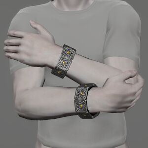 Silver Lone Wolf Bracelets