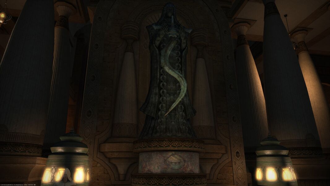 The mark of Nald'thal can be found in the base of the statue of Thal in the Arrzaneth Ossuary.