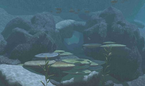 The underwater entrance