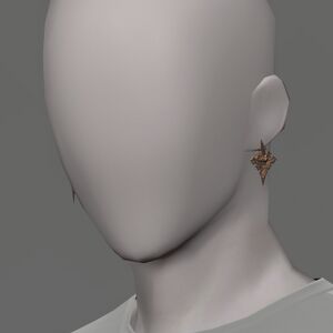 Bronze Lone Wolf Earrings