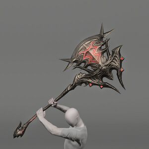 Titanium Gold Battleaxe