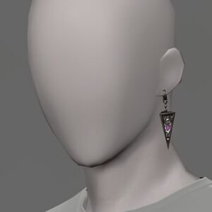 Eternal Dark Earrings of Fending