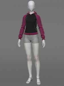 Form-fitting Succubus Hooded Tunic