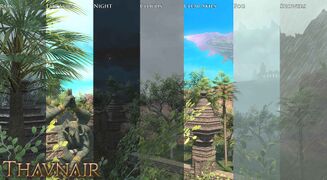 Types of weather seen in Thavnair