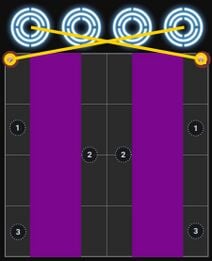 An image showing multiple valid positions for Betwixt Worlds.
