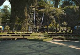 The view from the central stage