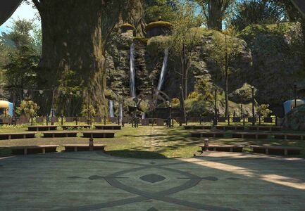 The view from the central stage