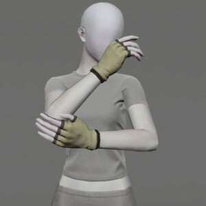 Velveteen Halfgloves