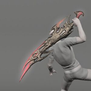 Titanium Gold Gunblade