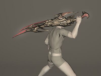 Titanium Gold Gunblade