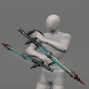 Augmented Scaevan Magitek Tonfa