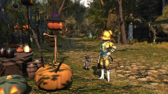 "Costumed mummers everywhere... Why, I fit right in!"