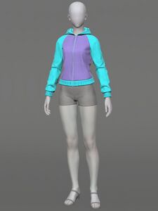 Form-fitting Plain Hooded Tunic