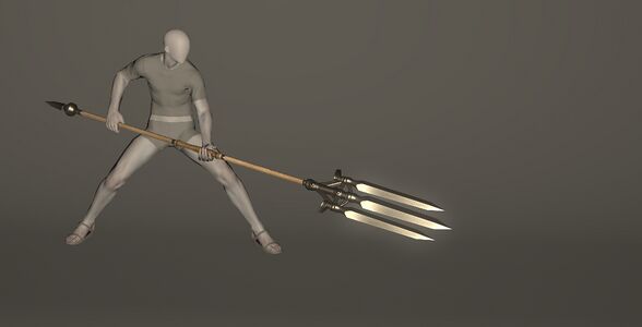 Aetherial Cobalt Trident