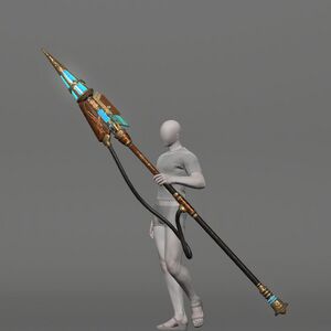 Augmented Bygone Brass Lance