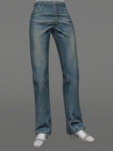 Stonewashed Twill Trousers
