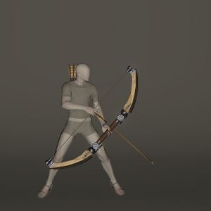 Aetherial Cobalt Cavalry Bow