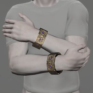 Platinum Lone Wolf Bracelets