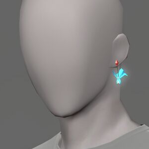 Emerald Carbuncle Earring