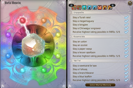 Martial Memories UI