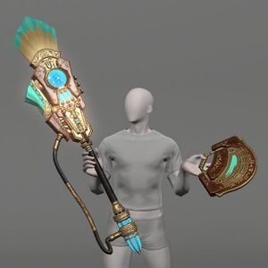 Augmented Bygone Brass Filbert Brush