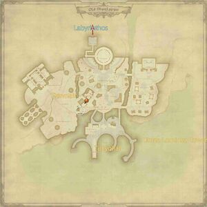 A map of the entrance location