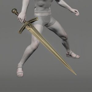 Aetherial Brass Viking Sword